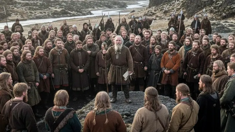 Thing asamblea vikinga al aire libre ley nórdica parlamento vikingo