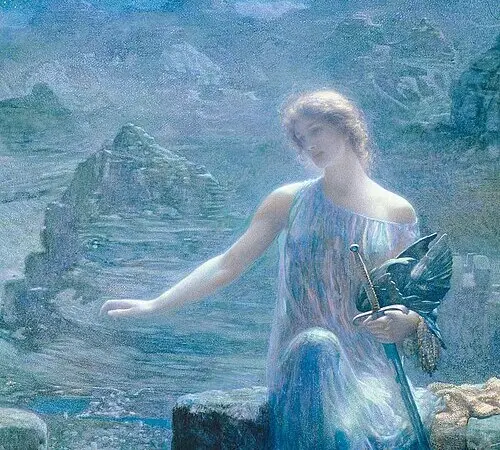 Valkirias mitología nórdica The Ride of the Valkyrs John Charles Dollman 1909