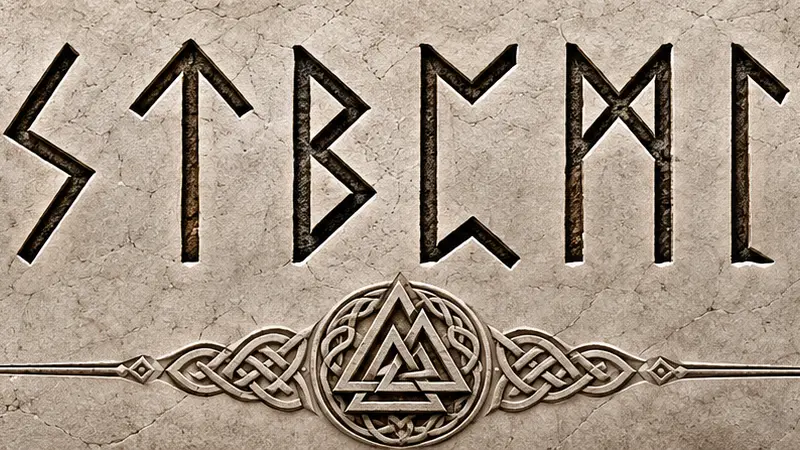 Runas del Futhark Antiguo en piedra