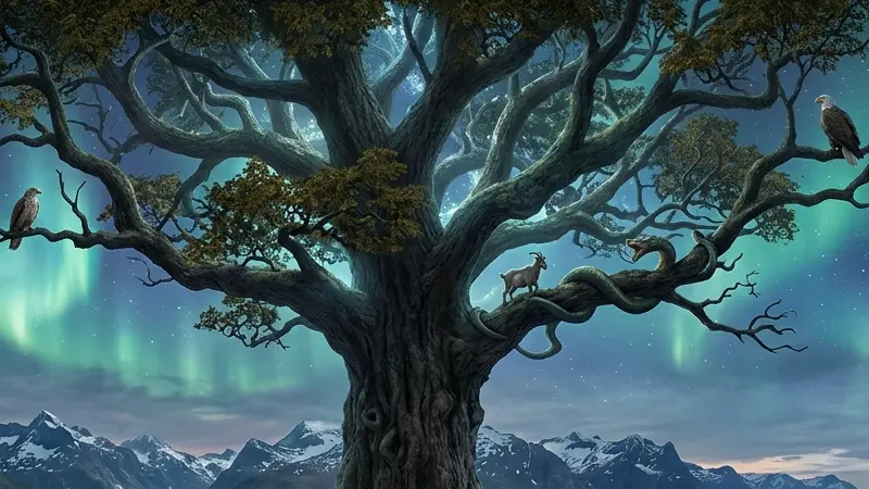 Yggdrasil: el árbol del mundo en la mitología nórdica y los nueve reinos