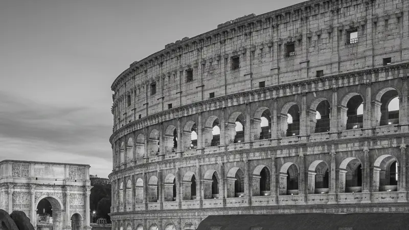Grabado del Coliseo de Roma realizado por Giovanni Battista Piranesi
