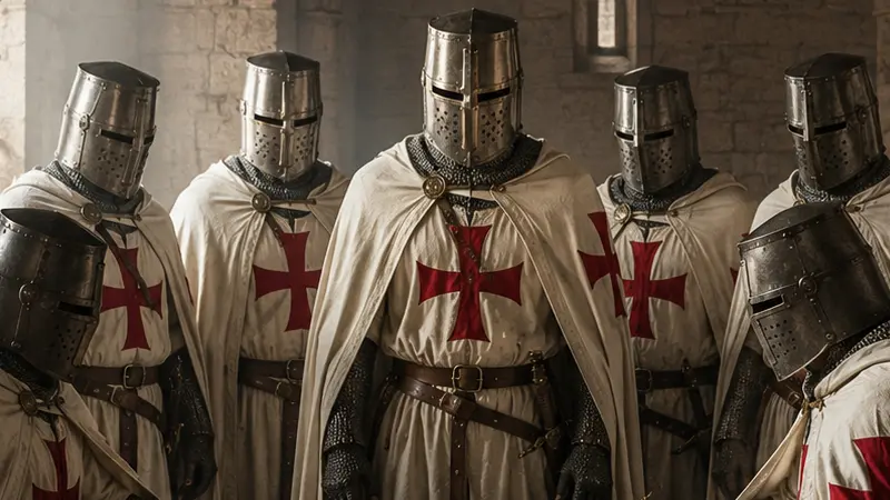 La historia de los Caballeros Templarios, su expansión por Europa y Tierra Santa.