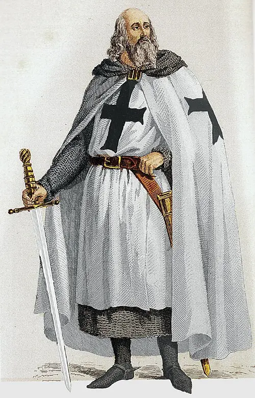 Retrato de Jacques de Molay, último Gran Maestre de los Caballeros Templarios.